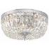 Crystorama Lexington 14" Chrome and Crystal Glass Dome Ceiling Light