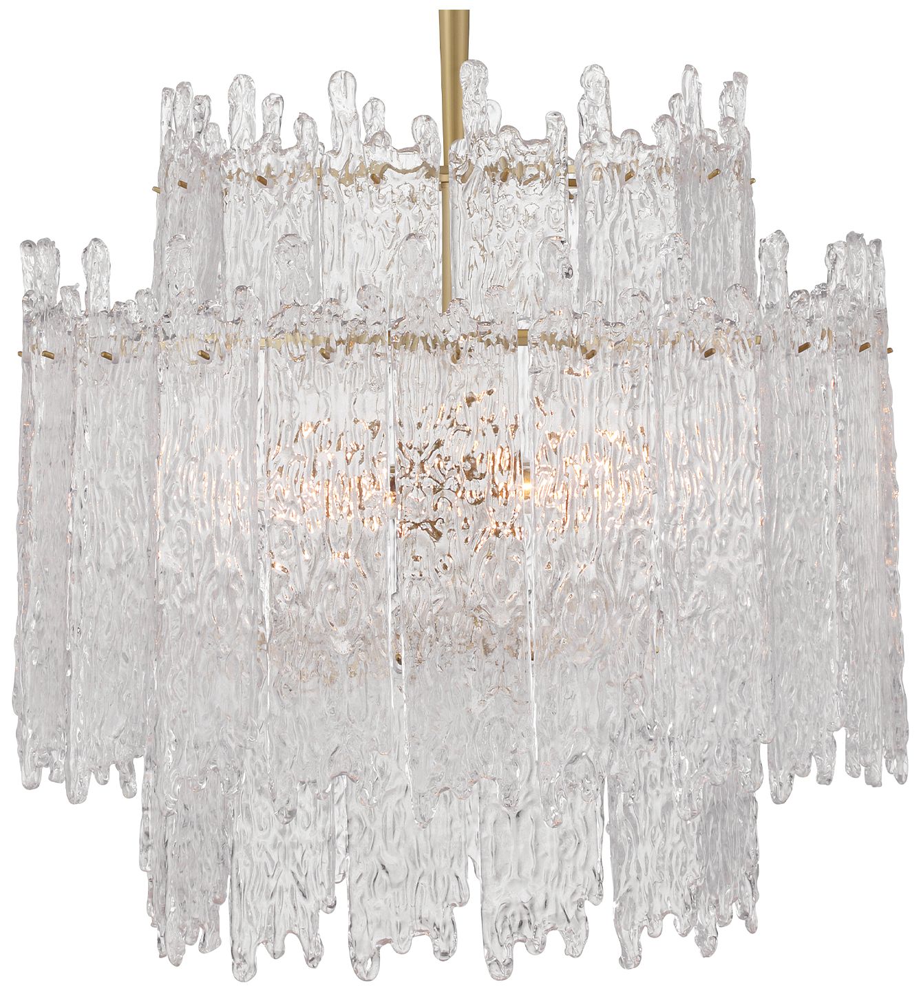 Image 2 Crystorama Libby Langdon Ackerly 23.5'' Aged Brass Chandelier more views