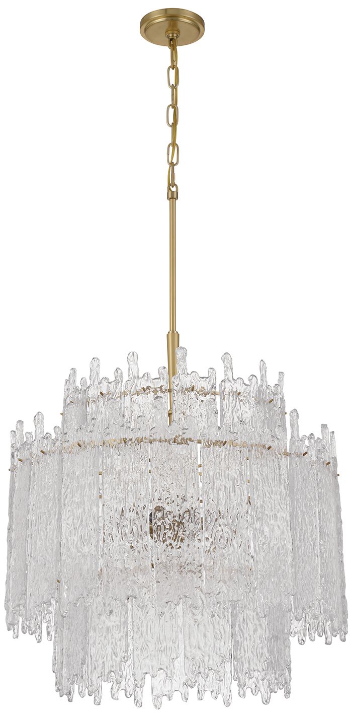 Image 4 Crystorama Libby Langdon Ackerly 23.5'' Aged Brass Chandelier more views