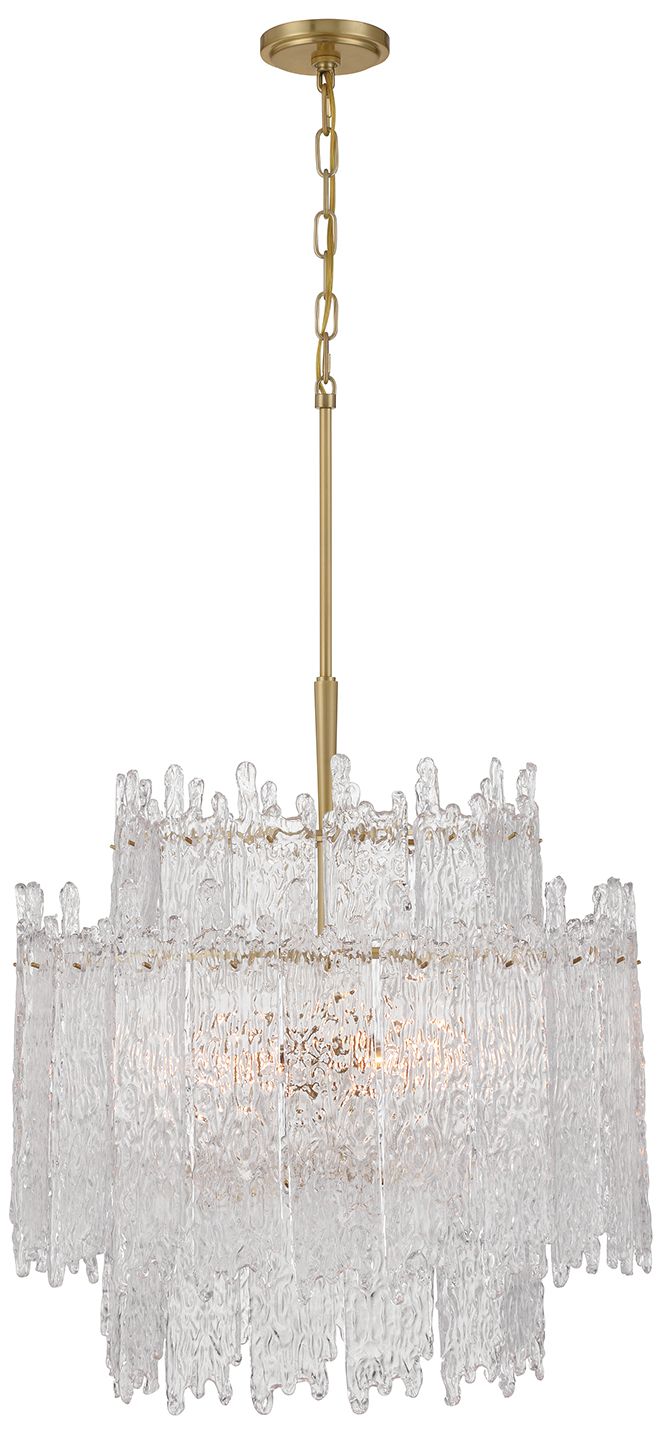 Image 5 Crystorama Libby Langdon Ackerly 23.5'' Aged Brass Chandelier more views