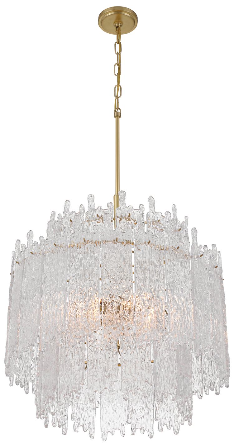 Image 6 Crystorama Libby Langdon Ackerly 23.5'' Aged Brass Chandelier more views