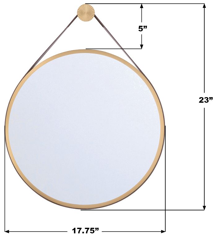 Crystorama Libby Langdon Callahan 17.75'' Luxe Gold Mirror