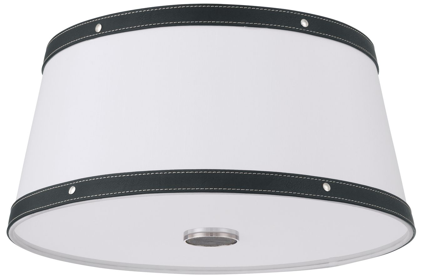 Image 2 Crystorama Libby Langdon Callahan 17'' Polished Nickel Flush Mount more views