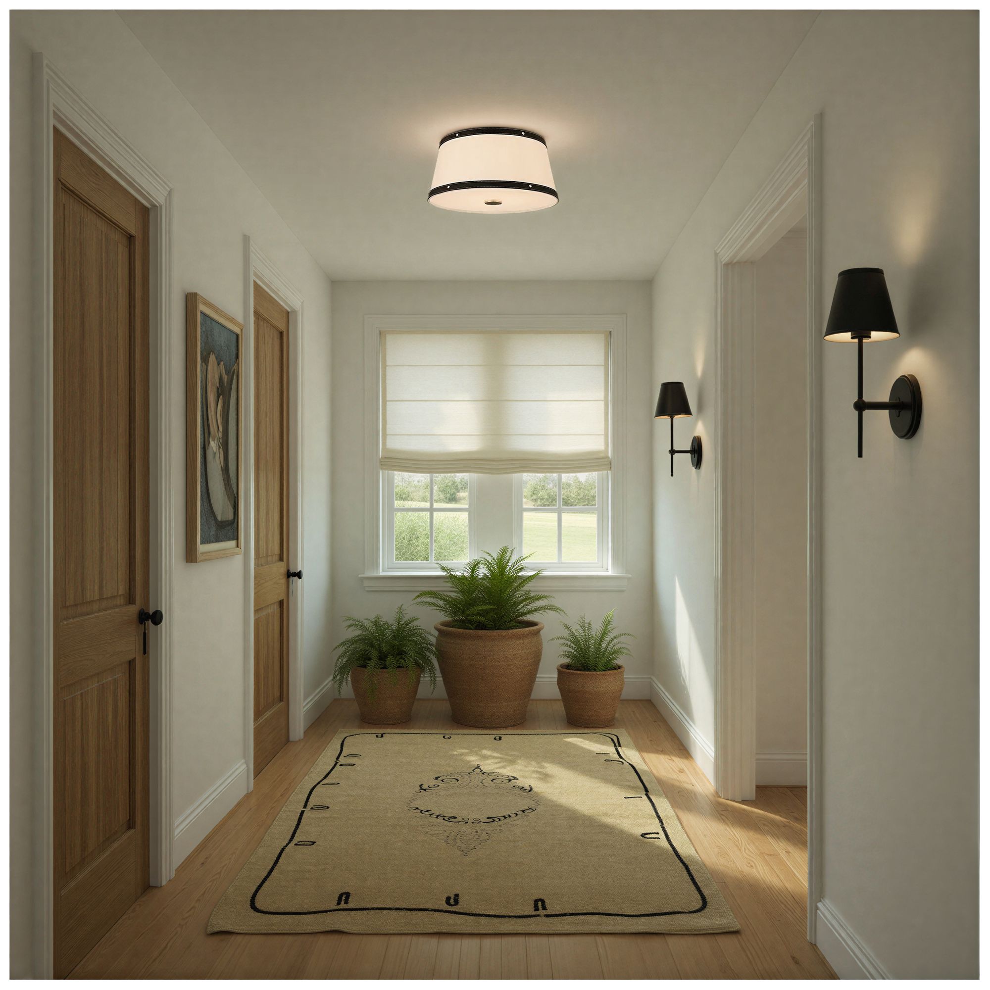 Image 6 Crystorama Libby Langdon Callahan 17'' Polished Nickel Flush Mount more views