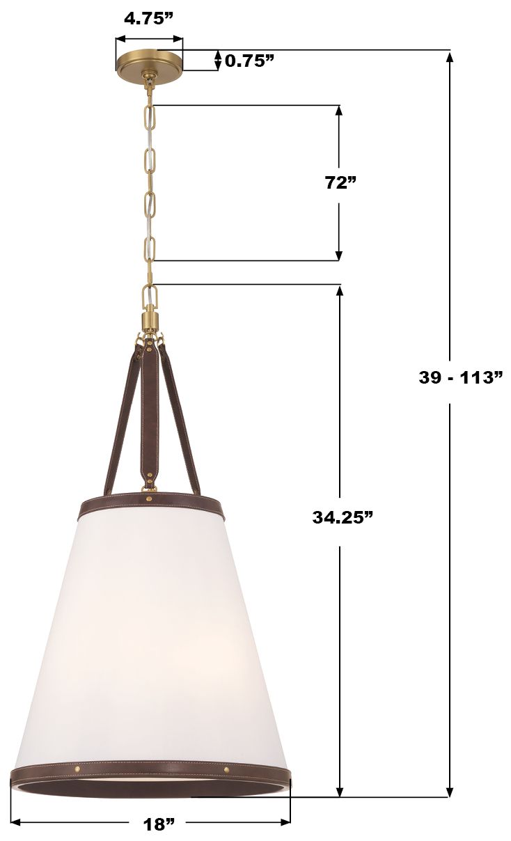 Image 7 Crystorama Libby Langdon Callahan 18'' Luxe Gold Pendant more views