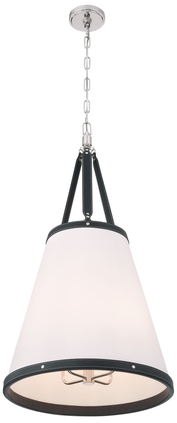 Image 4 Crystorama Libby Langdon Callahan 18'' Polished Nickel Pendant more views