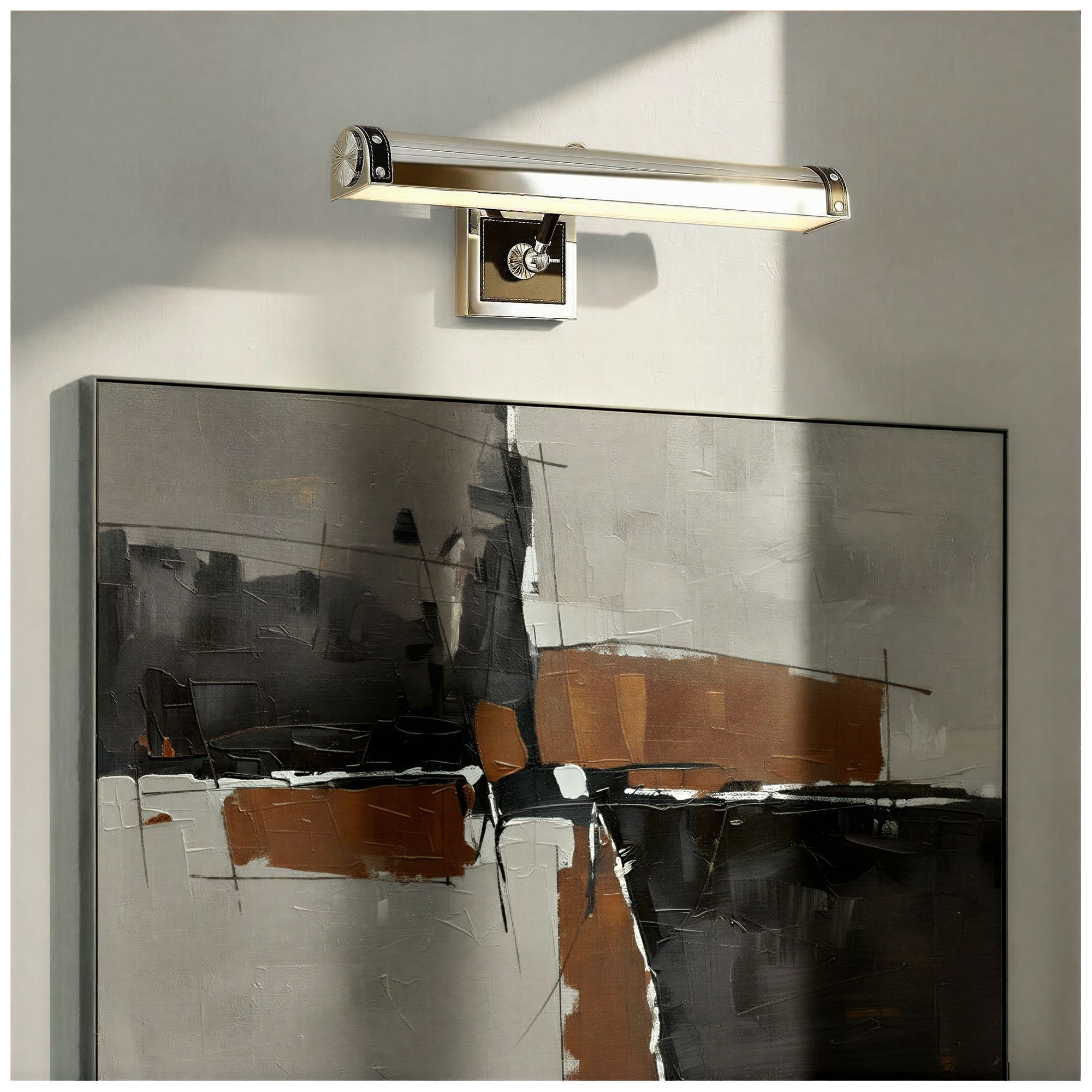 Image 6 Crystorama Libby Langdon Callahan 20.25'' LED Polished Nickel Picture Light more views