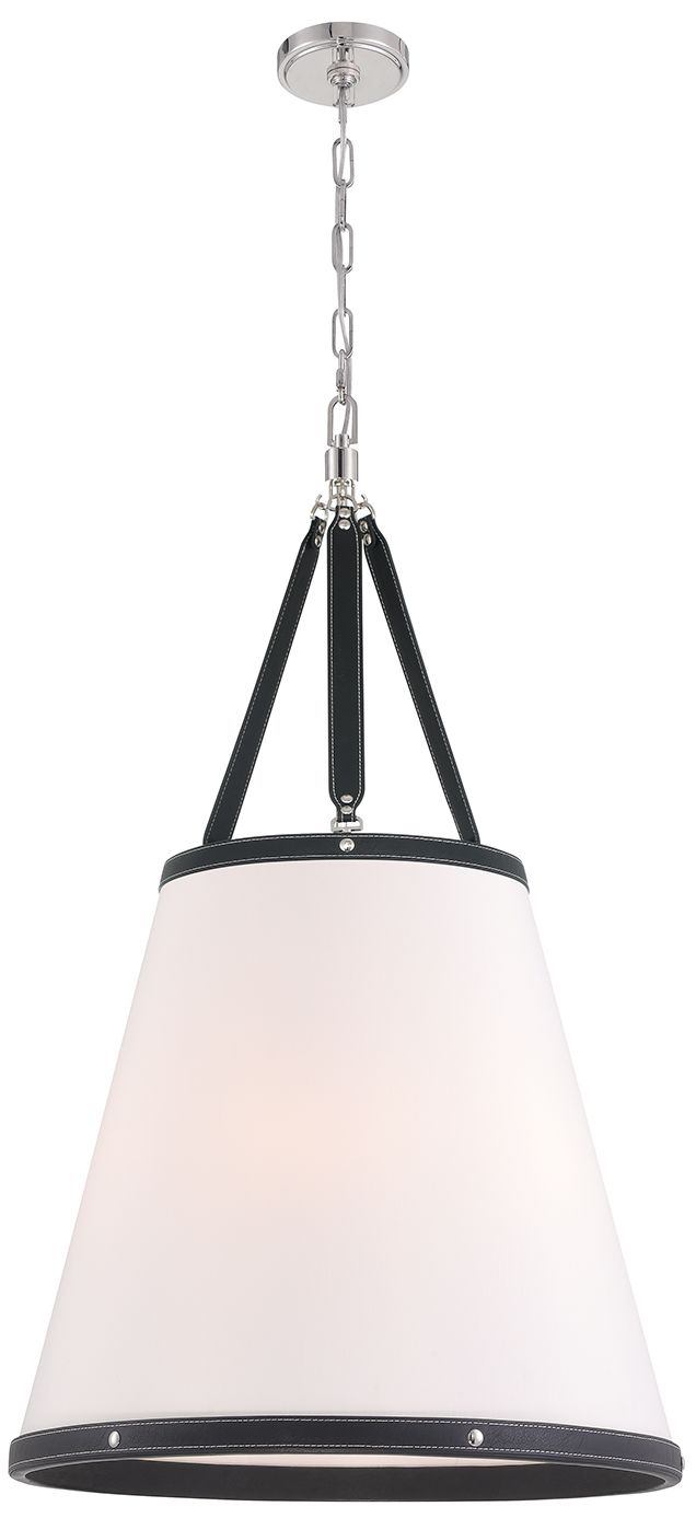 Crystorama Libby Langdon Callahan 21'' Polished Nickel Pendant