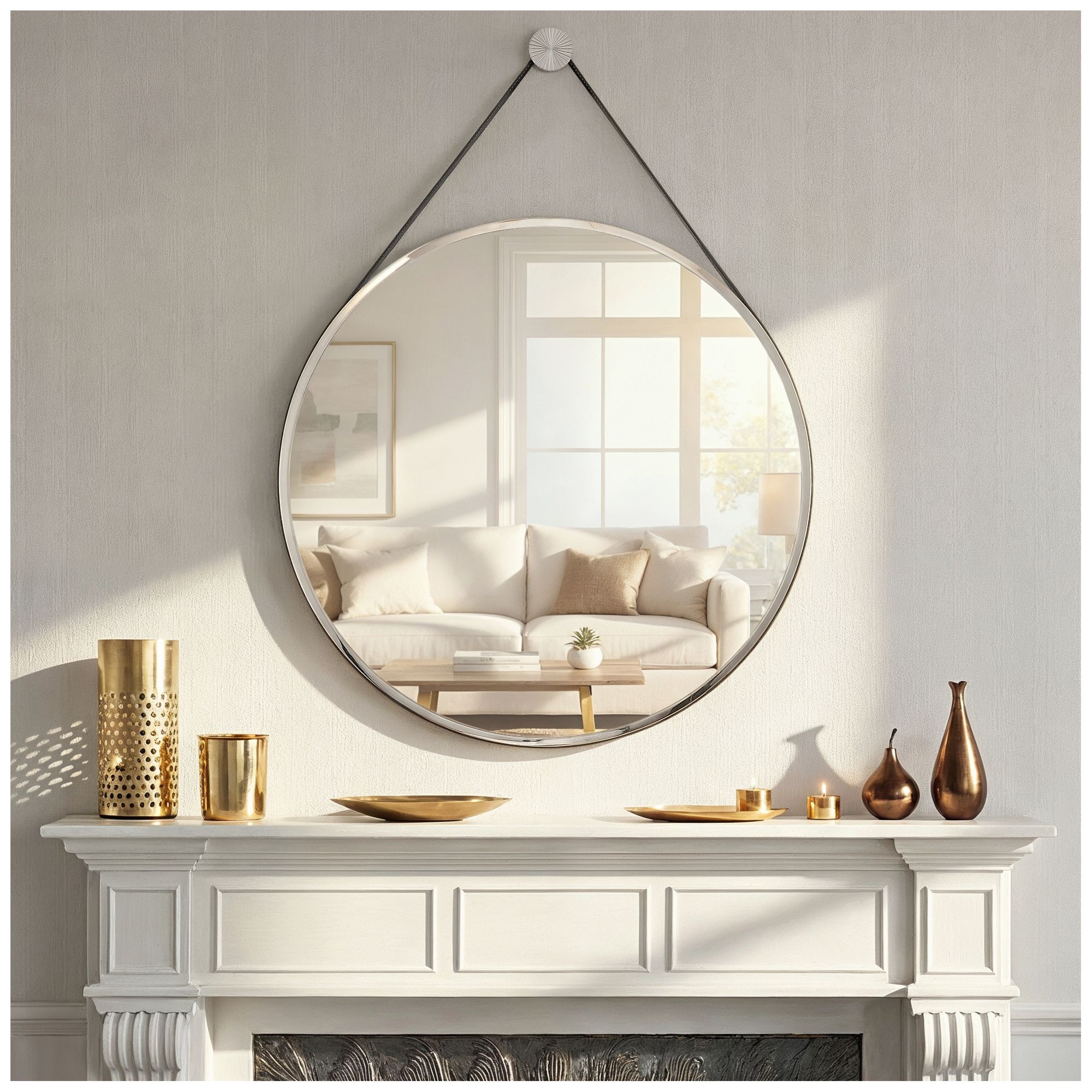 Crystorama Libby Langdon Callahan 23.5'' Polished Nickel Mirror