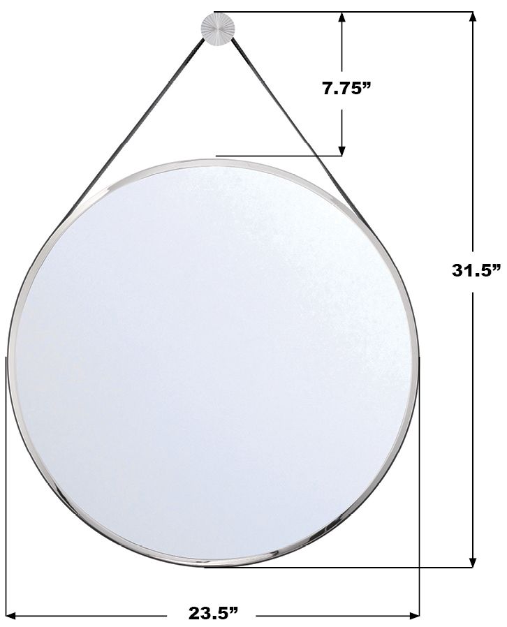 Crystorama Libby Langdon Callahan 23.5'' Polished Nickel Mirror