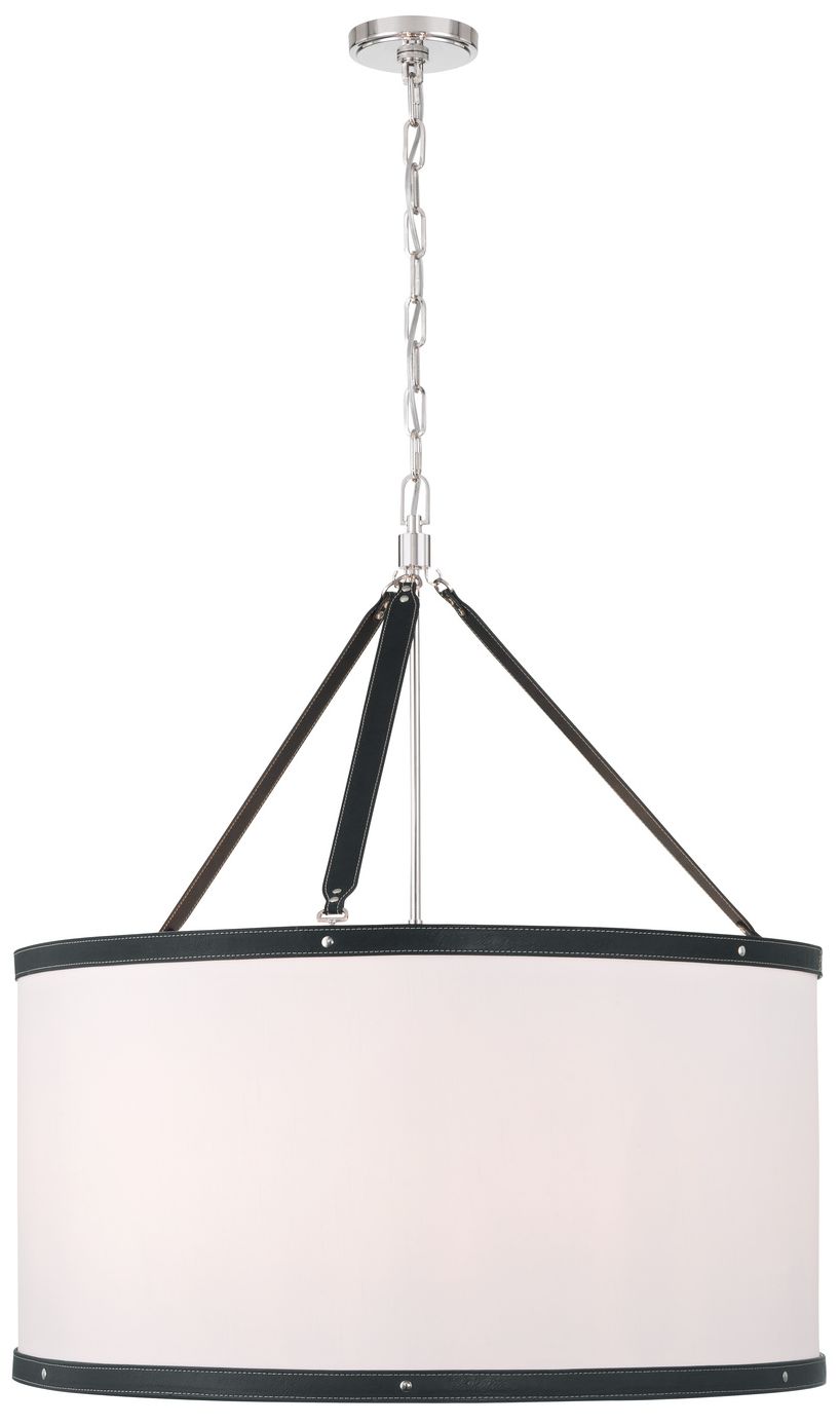 Image 3 Crystorama Libby Langdon Callahan 28'' Polished Nickel Pendant more views