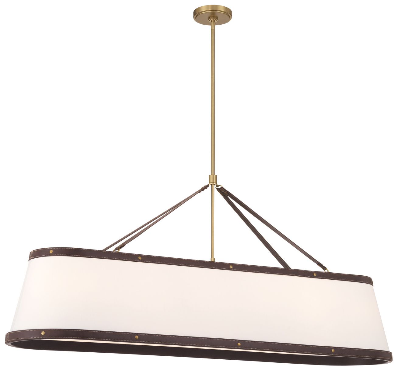 Image 2 Crystorama Libby Langdon Callahan 47.5'' Luxe Gold Linear Oval Chandelier more views