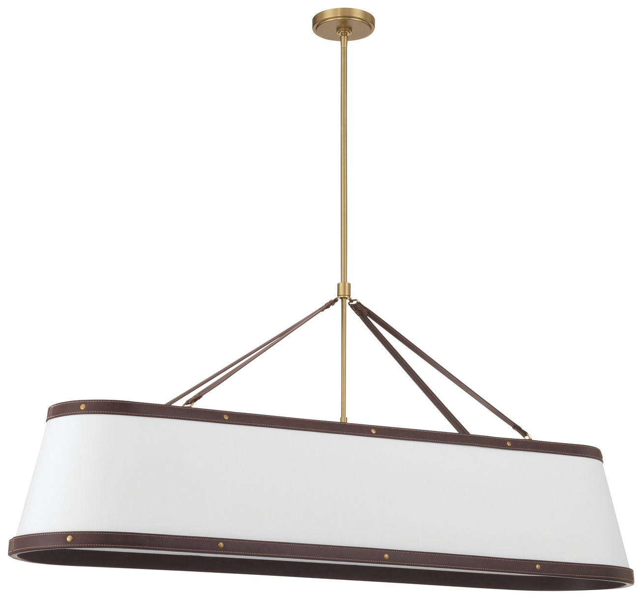 Image 3 Crystorama Libby Langdon Callahan 47.5'' Luxe Gold Linear Oval Chandelier more views