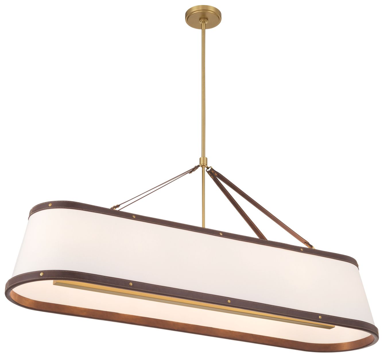 Image 4 Crystorama Libby Langdon Callahan 47.5'' Luxe Gold Linear Oval Chandelier more views