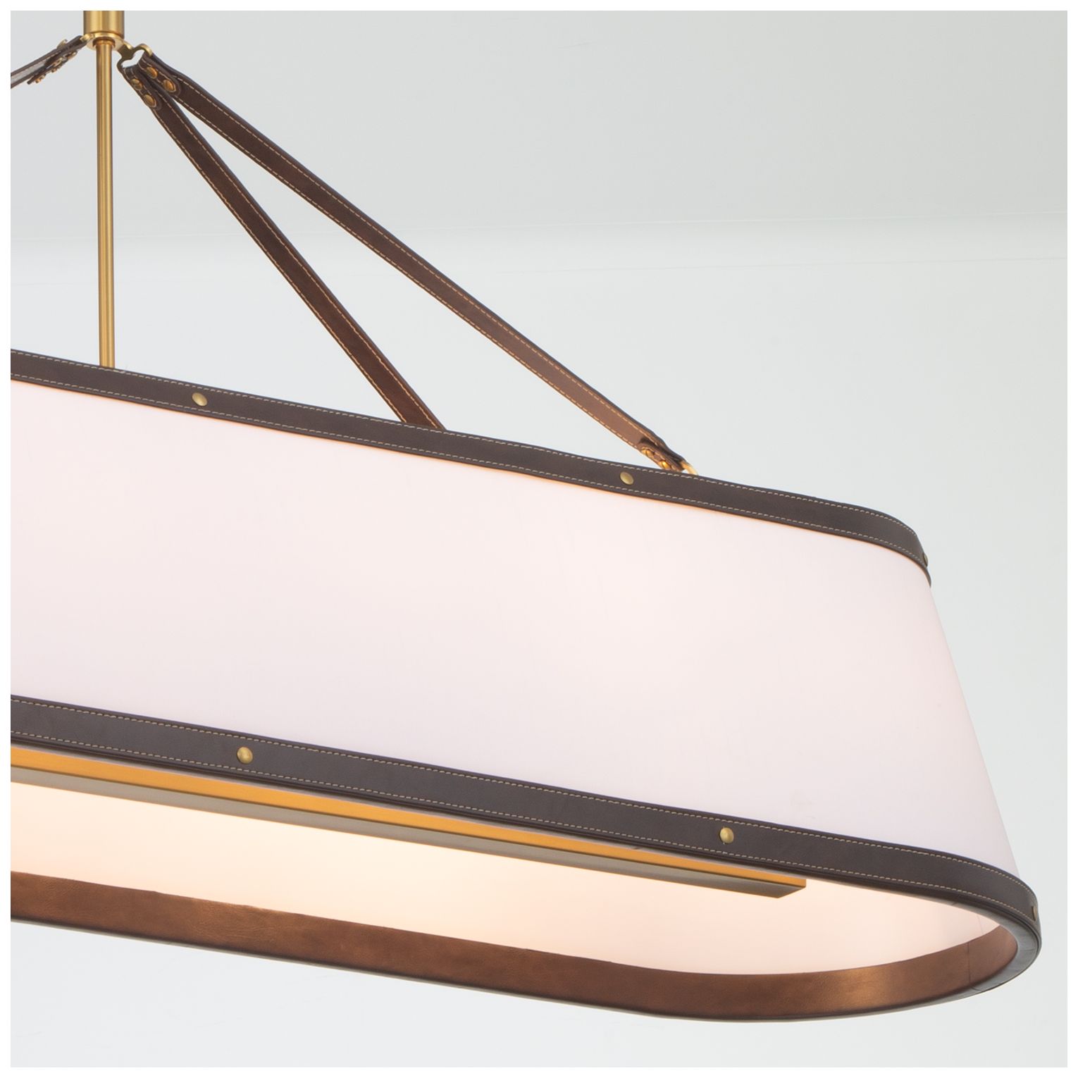 Image 5 Crystorama Libby Langdon Callahan 47.5'' Luxe Gold Linear Oval Chandelier more views