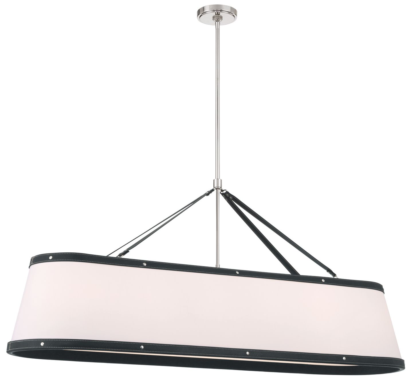 Image 2 Crystorama Libby Langdon Callahan 47.5'' Polished Nickel Linear Chandelier more views