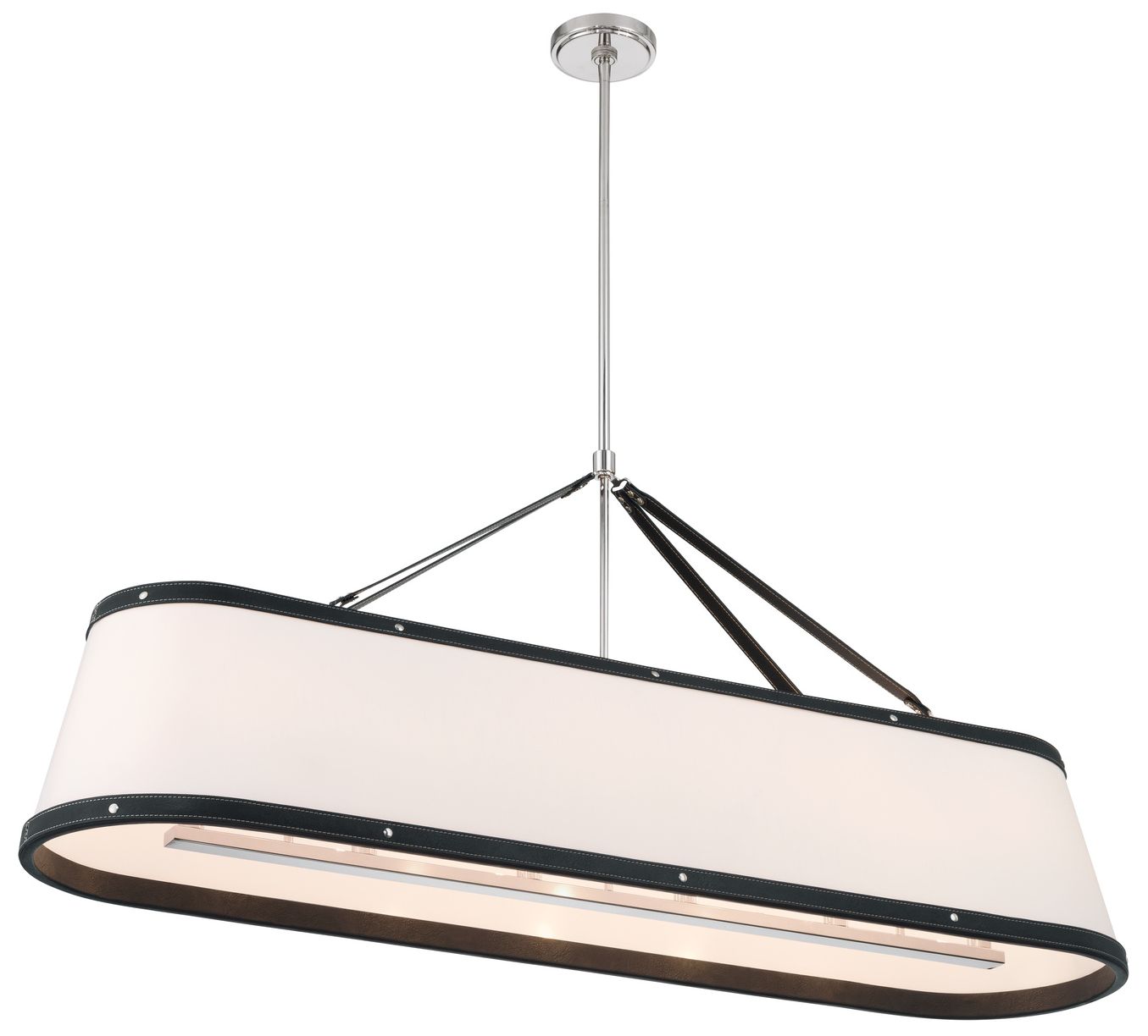 Image 4 Crystorama Libby Langdon Callahan 47.5'' Polished Nickel Linear Chandelier more views