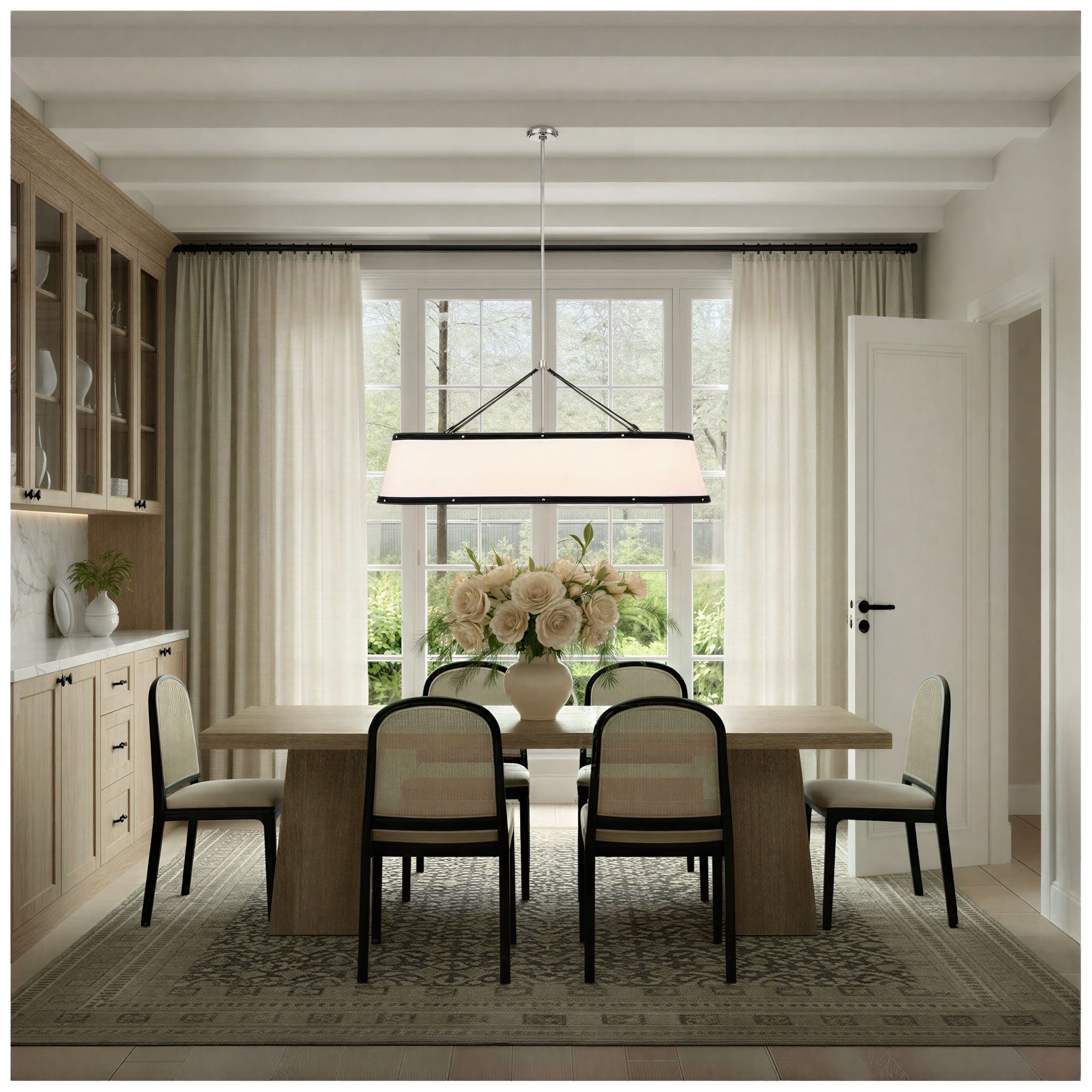 Image 6 Crystorama Libby Langdon Callahan 47.5'' Polished Nickel Linear Chandelier more views