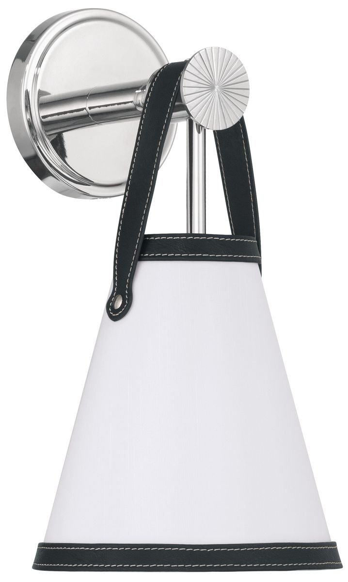 Image 2 Crystorama Libby Langdon Callahan 7.25'' Polished Nickel Sconce more views