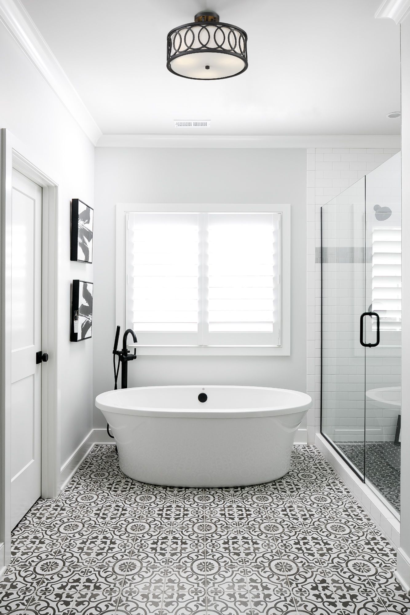 Image 5 Crystorama Libby Langdon Graham 15'' Matte Black Semi Flush Mount more views