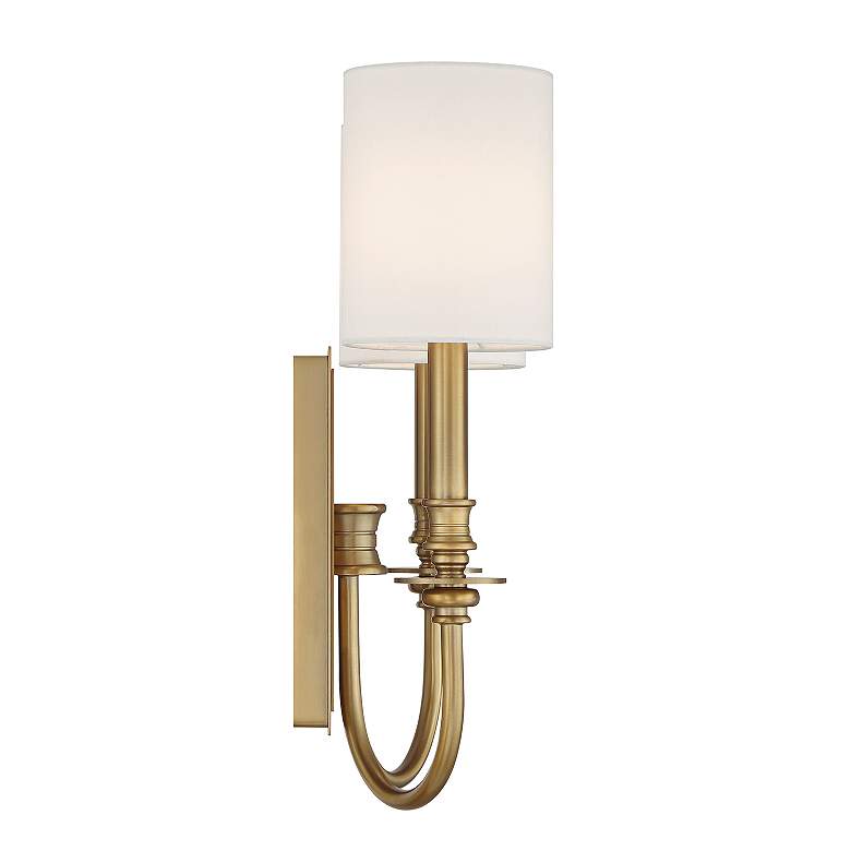 Image 5 Crystorama Lloyd 16" High Aged Brass 2-Light Wall Sconce more views