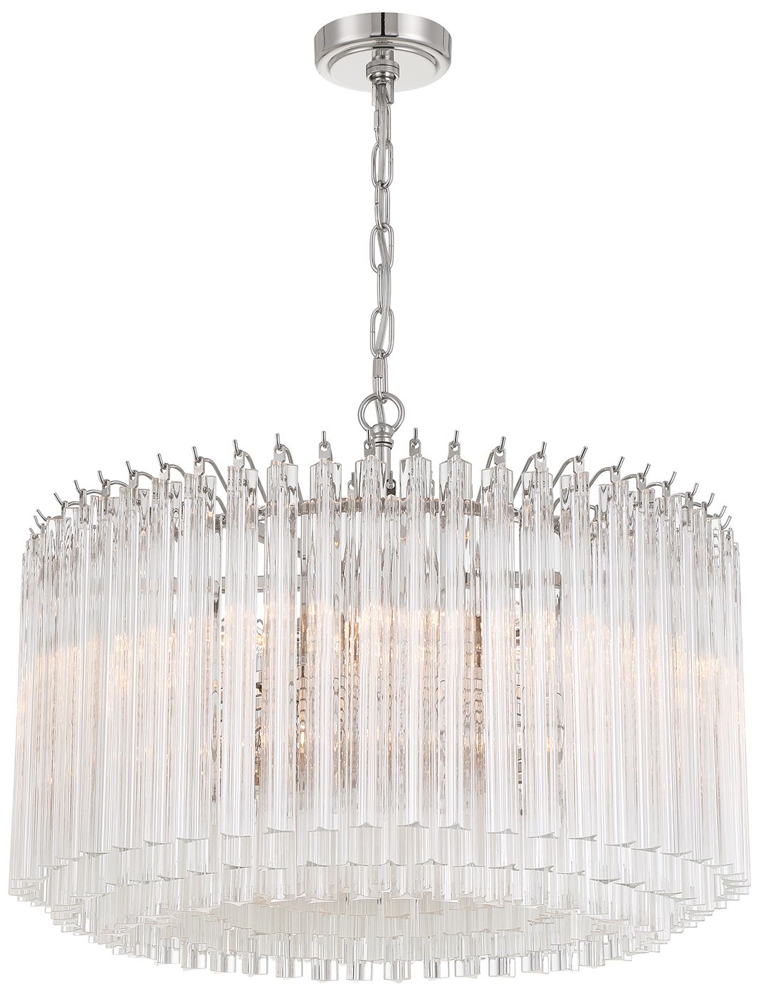 Crystorama Lofton 24'' Polished Nickel Chandelier