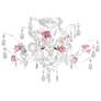 3_Crystorama Lola 20" Wide Antique White Ceiling Light more views