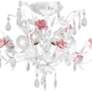 4_Crystorama Lola 20" Wide Antique White Ceiling Light more views