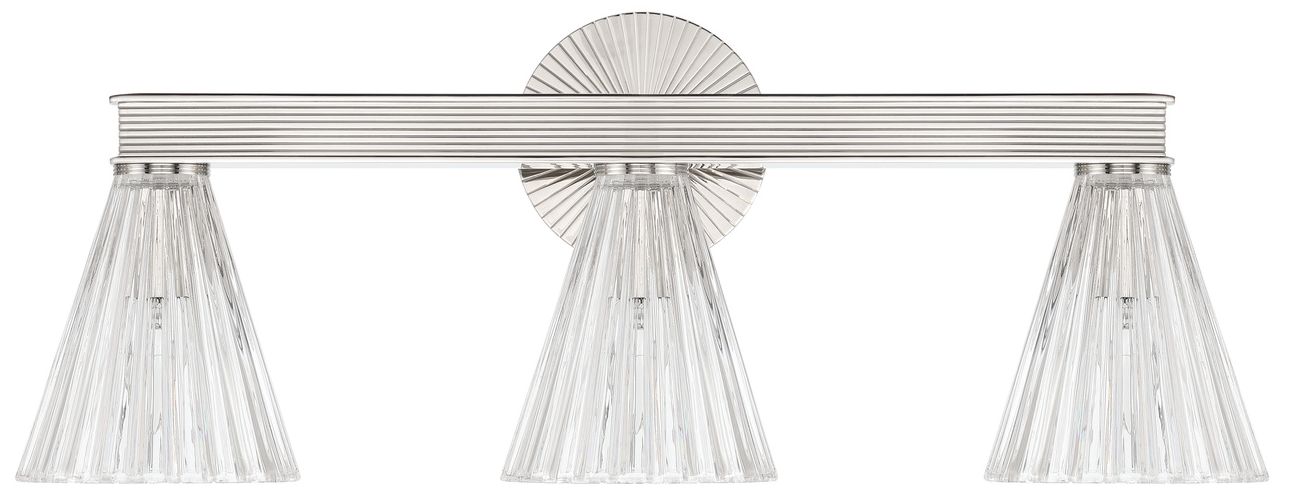 Image 2 Crystorama Lotus 23.5'' Polished Nickel Bathroom Vanity more views