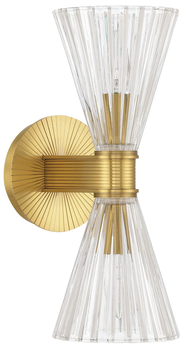 Image 2 Crystorama Lotus 5.5'' Luxe Gold Sconce more views