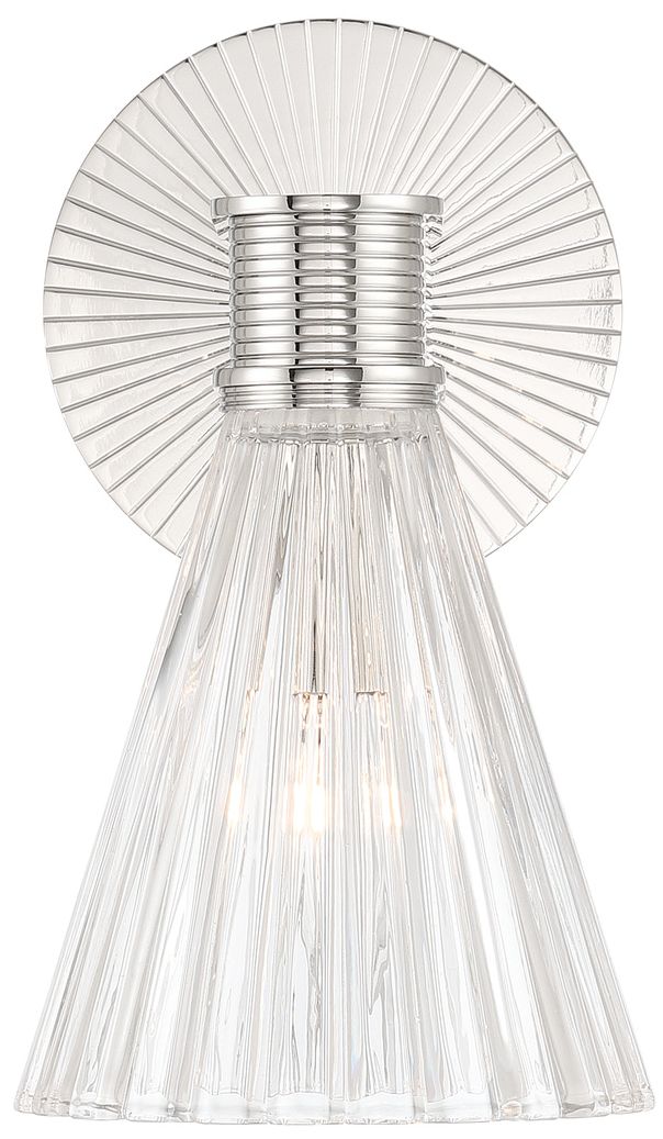 Image 3 Crystorama Lotus 5.5'' Polished Nickel Sconce more views