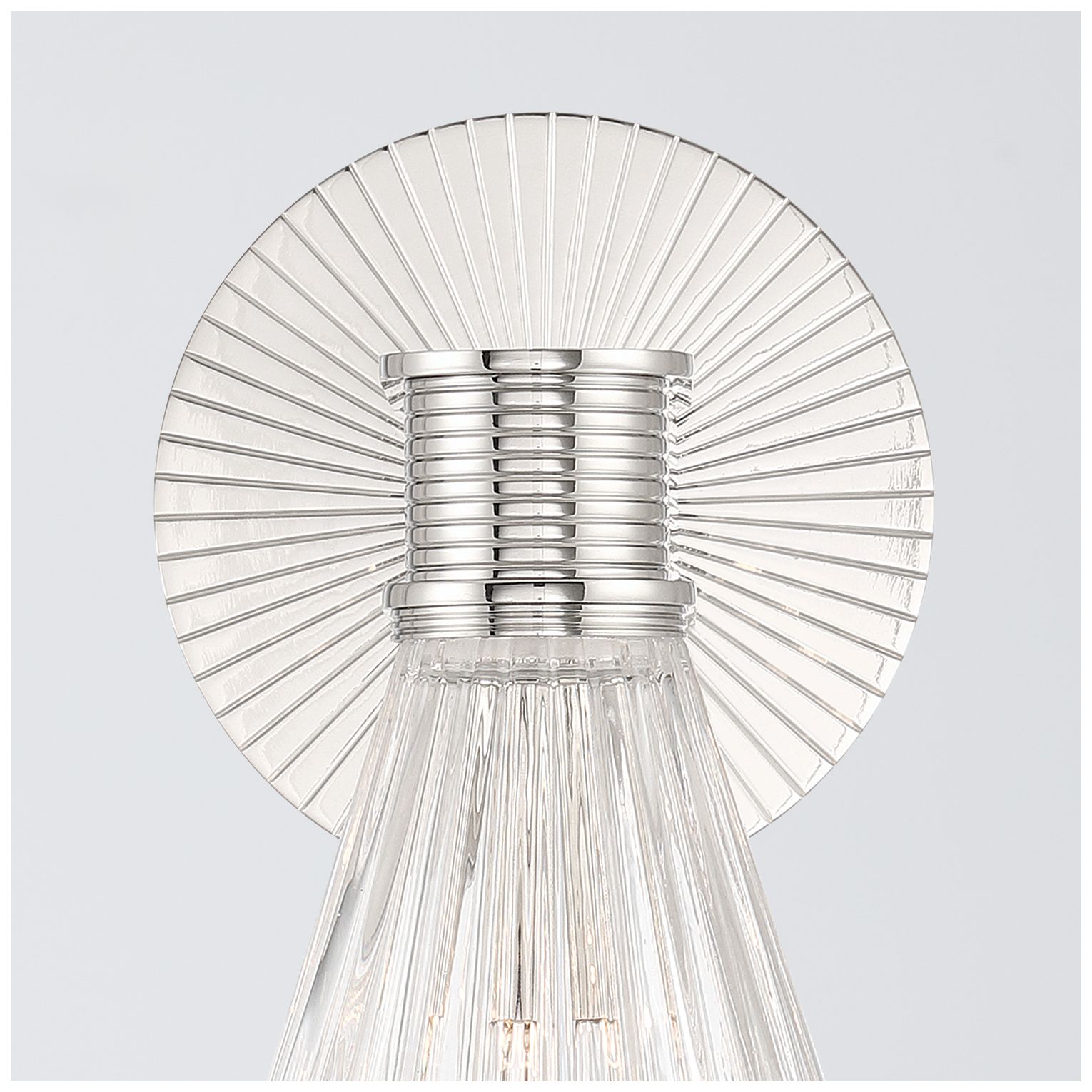 Image 5 Crystorama Lotus 5.5'' Polished Nickel Sconce more views