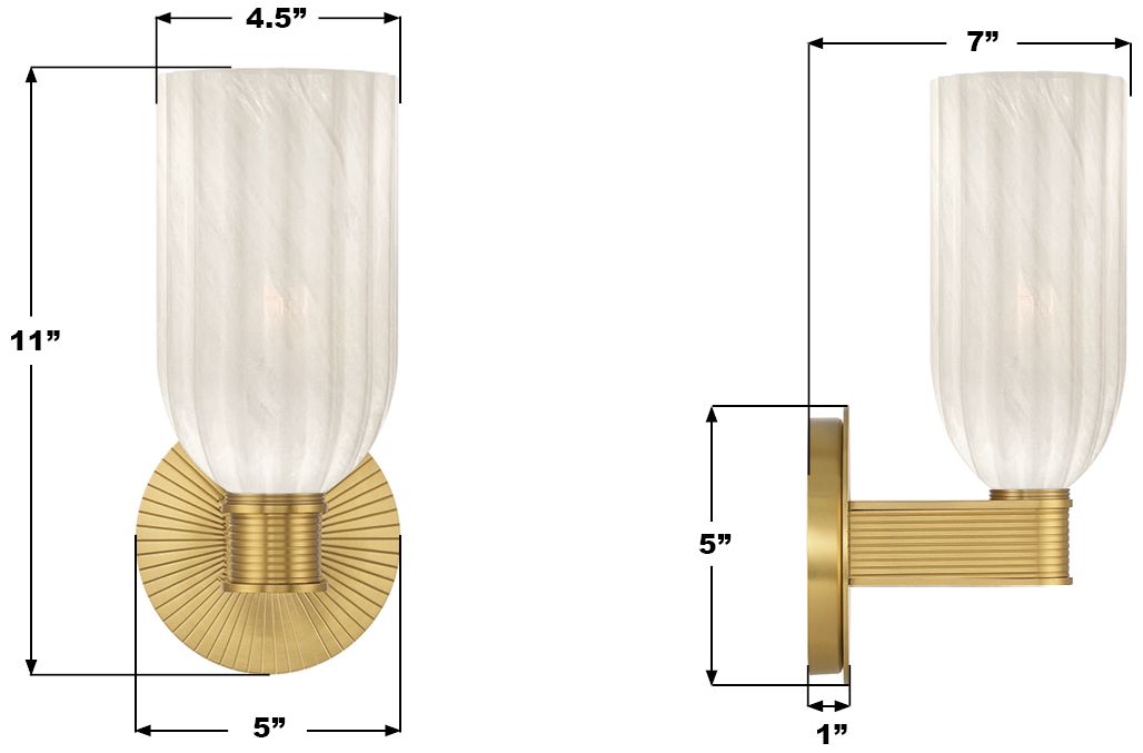 Image 7 Crystorama Lotus 5'' Luxe Gold Sconce more views