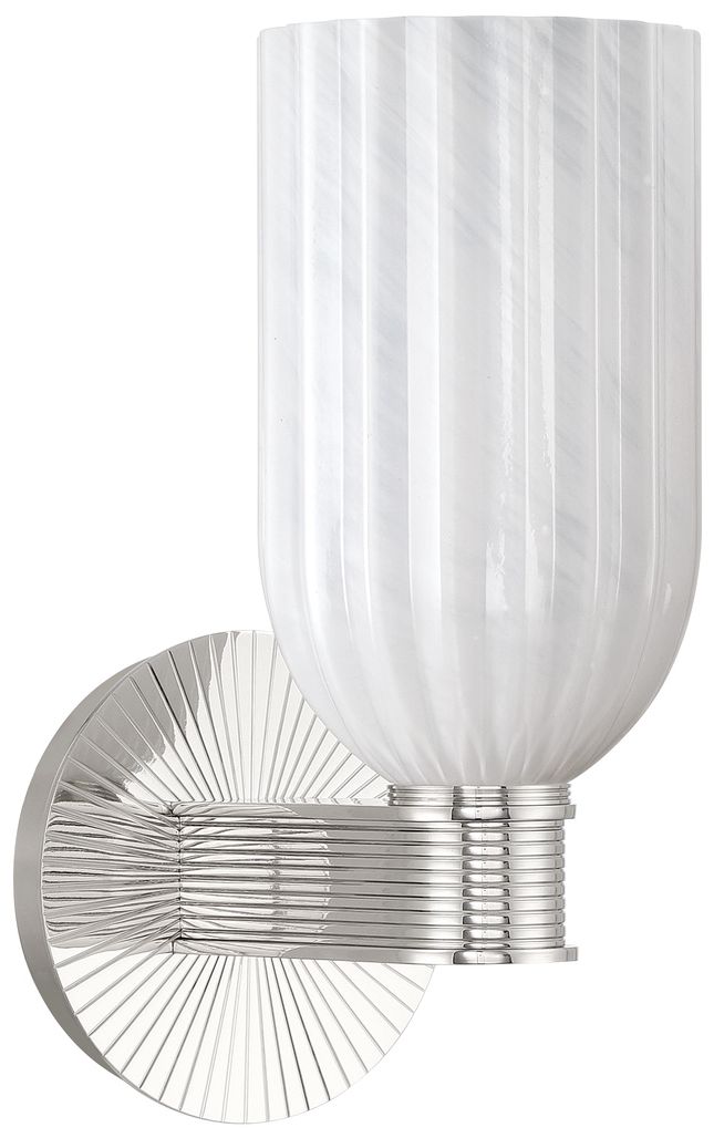 Image 2 Crystorama Lotus 5'' Polished Nickel Sconce more views