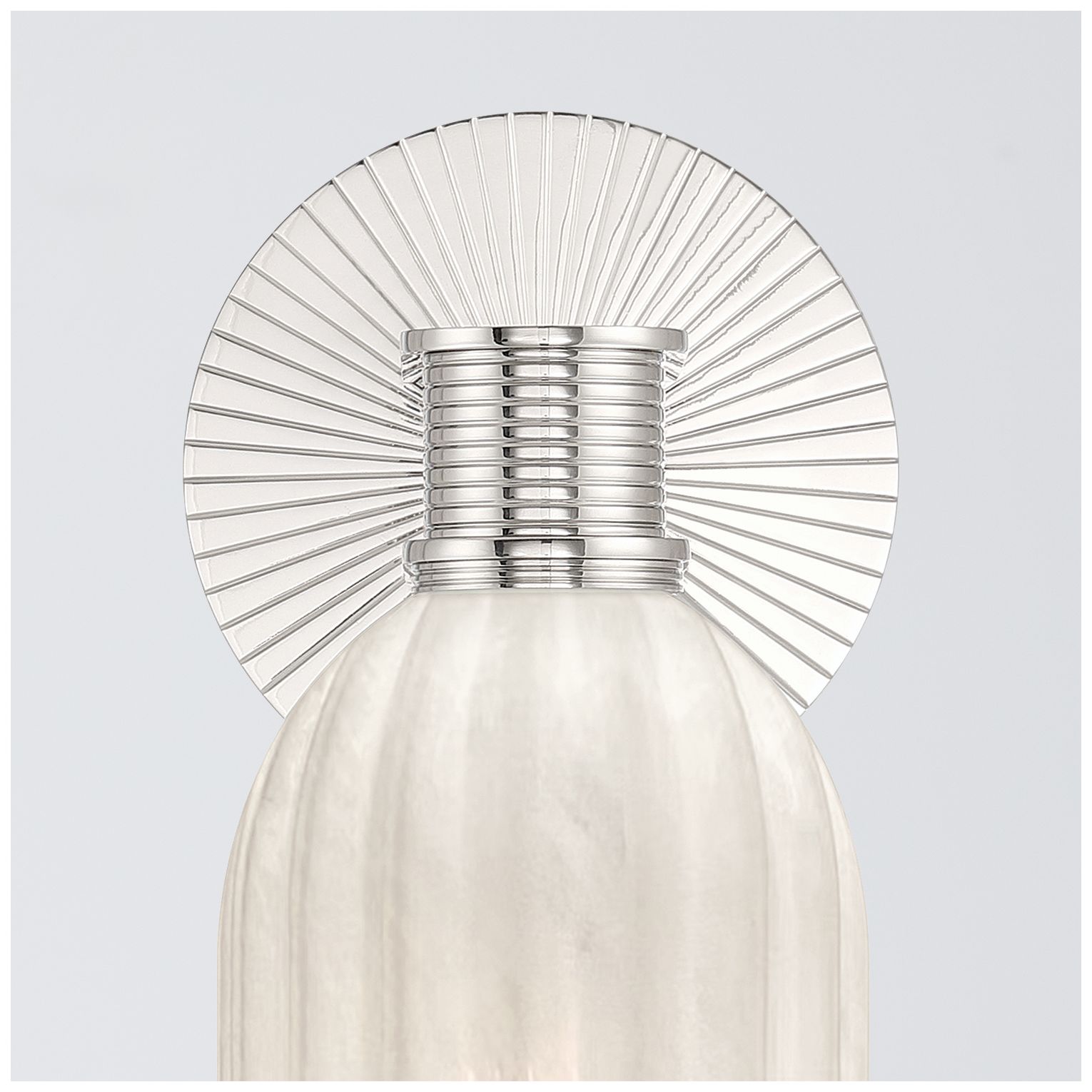 Image 5 Crystorama Lotus 5'' Polished Nickel Sconce more views