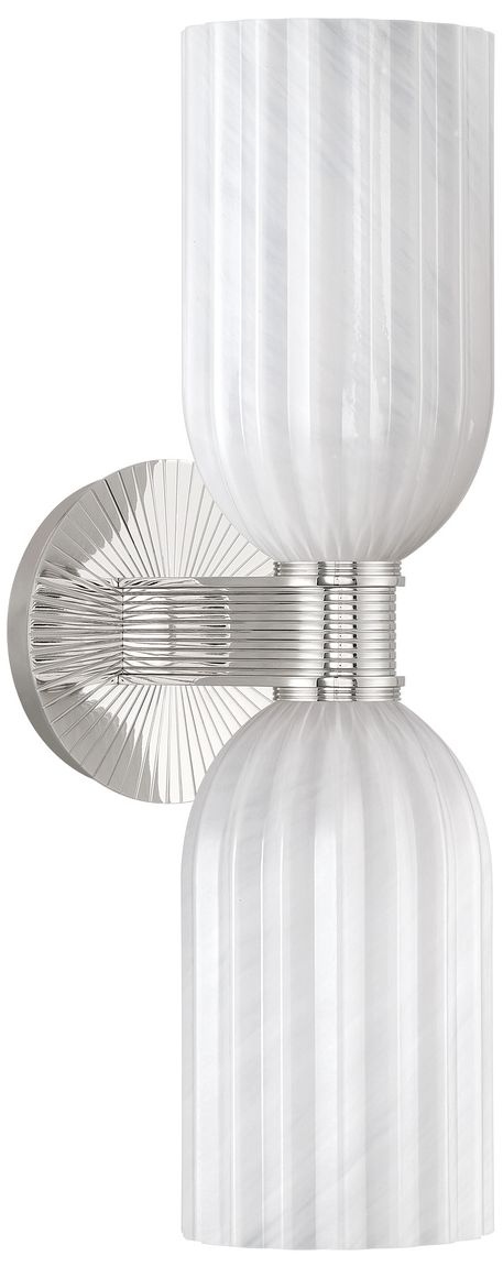 Image 2 Crystorama Lotus 5'' Polished Nickel Sconce more views