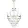 Crystorama Lucille 24"W Antique Silver 6-Light Chandelier