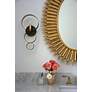 6_Crystorama Luna 14 3/4" High Bronze and Gold Sconce more views