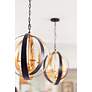 7_Crystorama Luna 16"W Bronze and Gold 4-Light Orb Chandelier more views