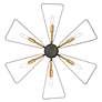 5_Crystorama Luna 26 3/4"W Bronze and Gold 6-Light Pendant more views