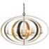Crystorama Luna 36" Wide Bronze and Gold Oval Chandelier
