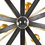 4_Crystorama Luna 48" Bronze and Gold 9-Light Modern Open Orb Chandelier more views