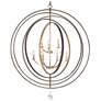 5_Crystorama Luna 48" Bronze and Gold 9-Light Modern Open Orb Chandelier more views