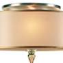 3_Crystorama Luxo 14" Wide Antique Brass Drum Ceiling Light more views
