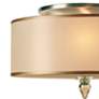 4_Crystorama Luxo 14" Wide Antique Brass Drum Ceiling Light more views