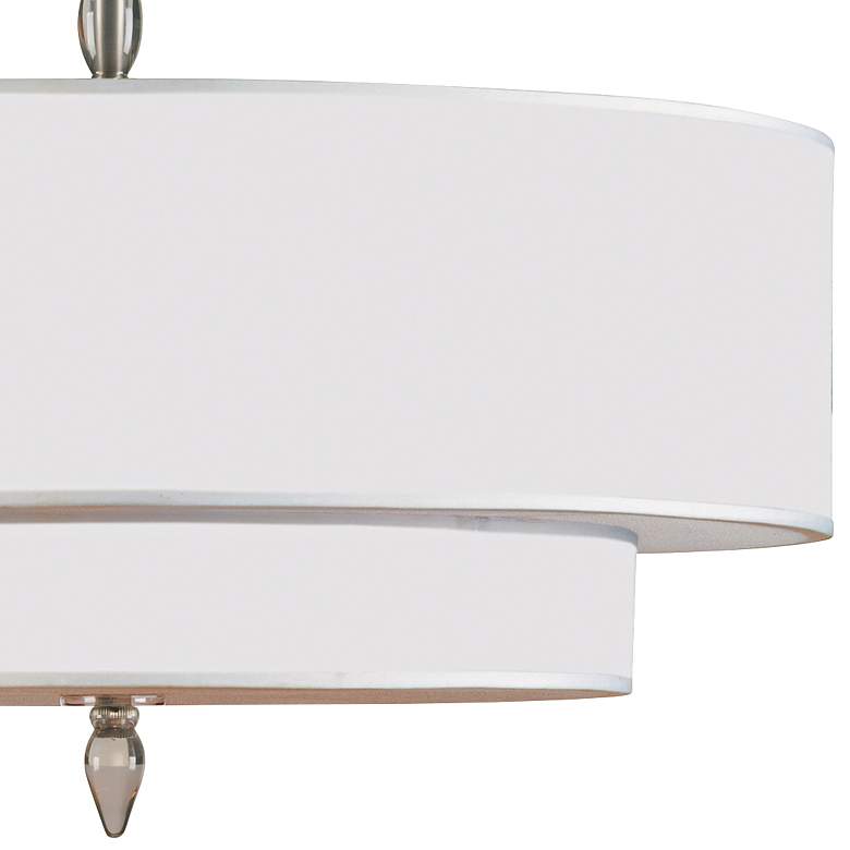 Crystorama Luxo 26&quot; Wide Satin Nickel Ceiling Light more views