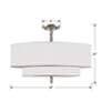 4_Crystorama Luxo 26" Wide Satin Nickel Ceiling Light more views