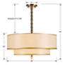 3_Crystorama Luxo 26"W Antique Bass 2-Layer Drum Ceiling Light more views