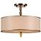 Crystorama Luxo Brass 18" Wide Ceiling Light
