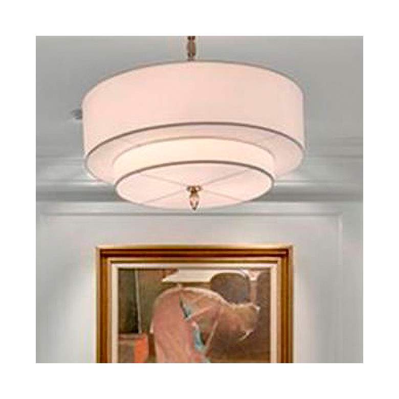 Image 1 Crystorama Luxo Collection Brass 26" Wide Pendant Light